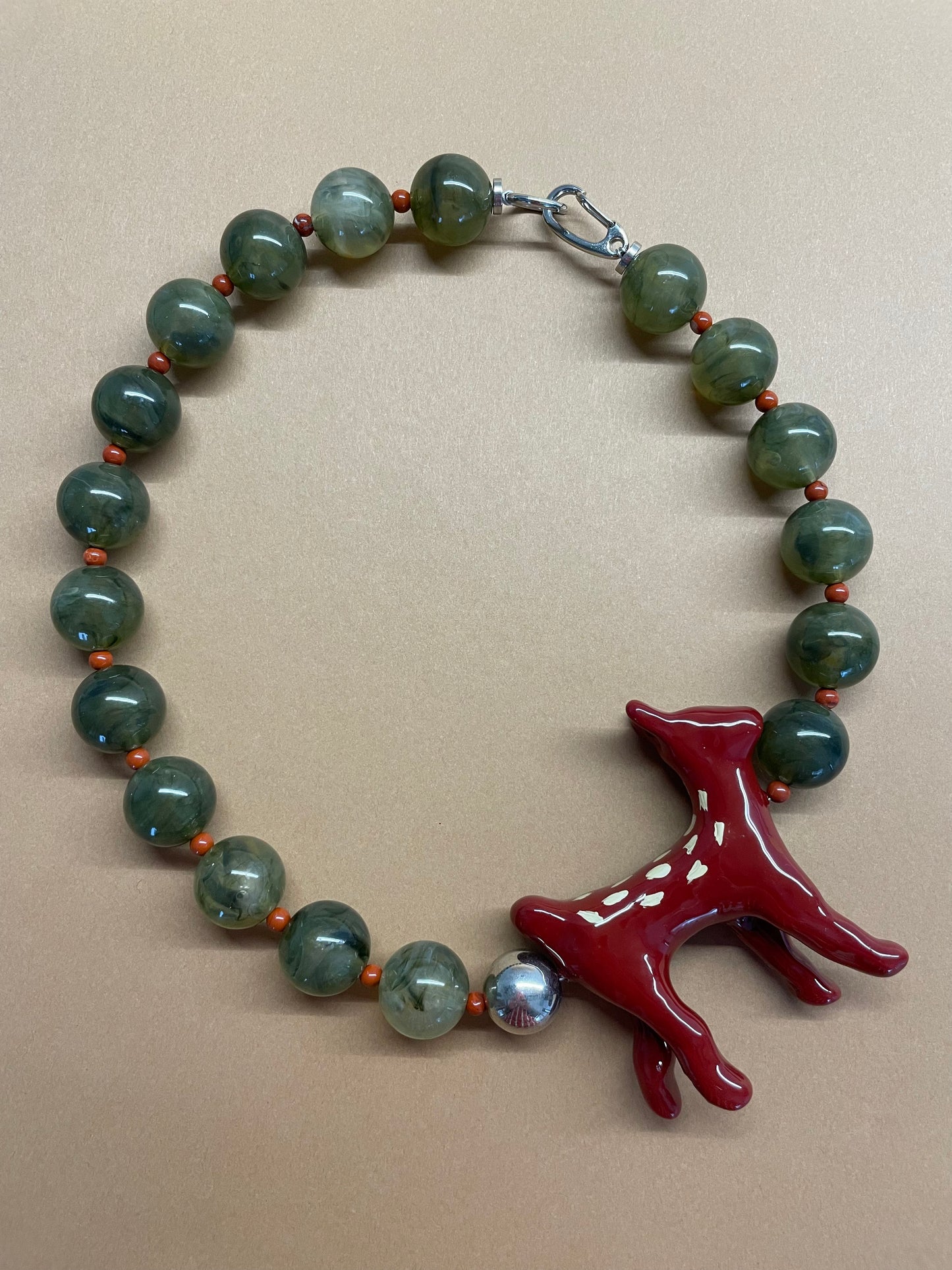 Forest Tale necklace in green