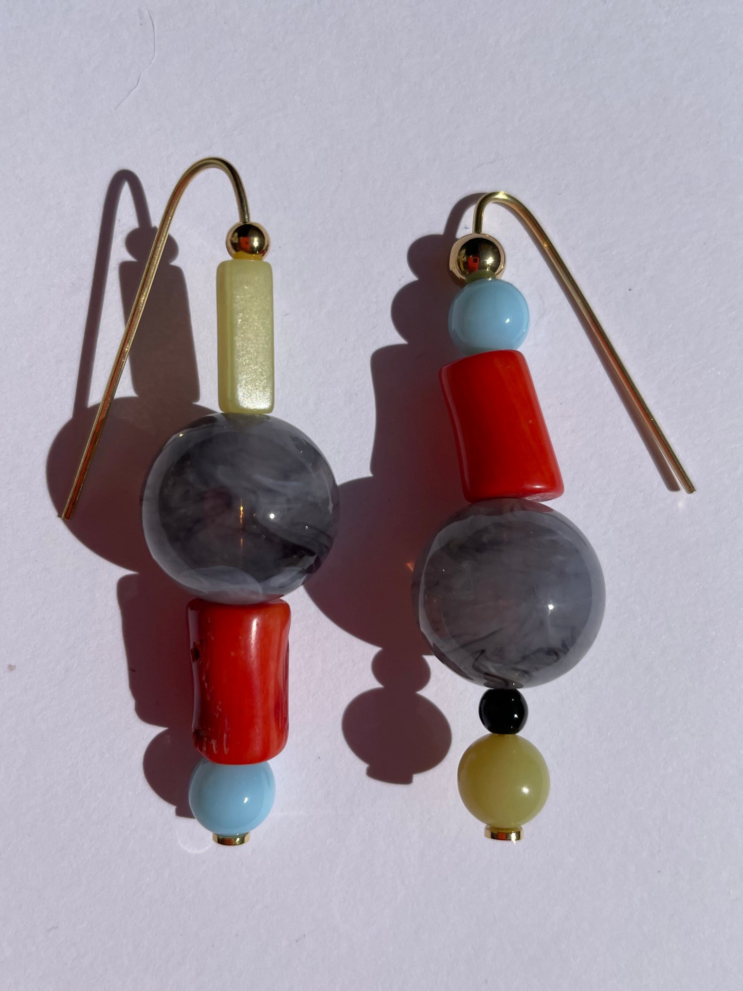 Color block earrings #3