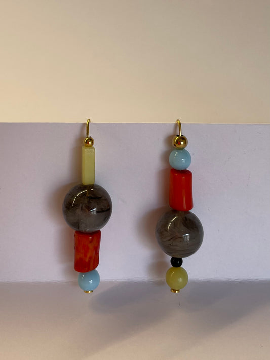 Color block earrings #3