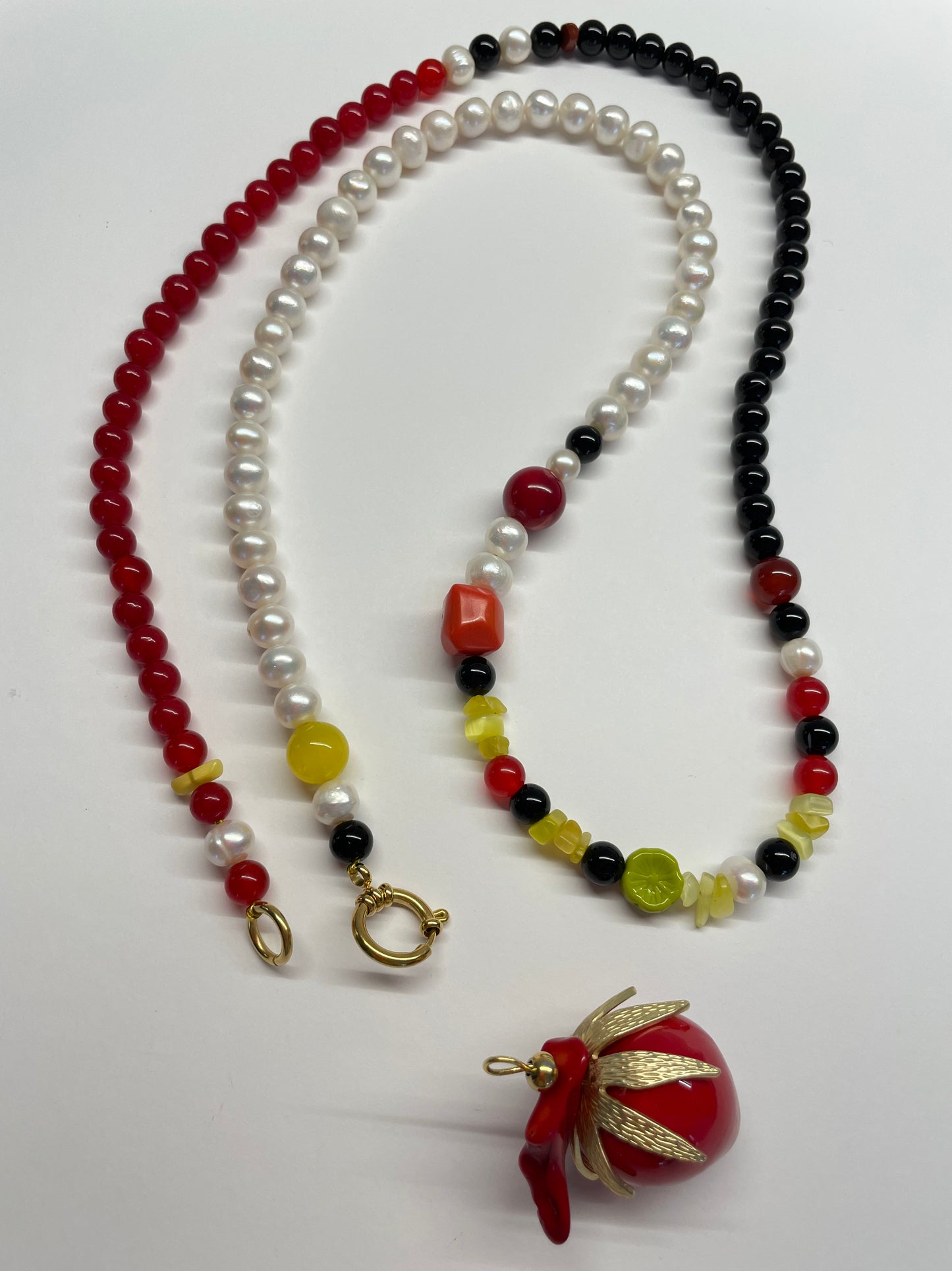 Rita K necklace in red